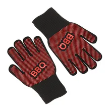 1 пара термостойкие перчатки, перчатки для духовки Прихватки Перчатки Нескользящая порезостойкие Кухня повар пекарь перчатки во избежание ожогов аварии