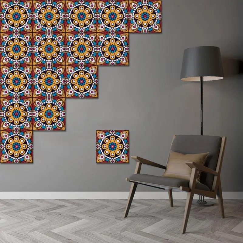 PVC Self adhesive Waterproof DIY Wall Tiles Sticker Moroccan Retro