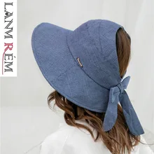 LANMREM, Летний солнцезащитный козырек с узором, солнцезащитные полые шляпы, складные шляпы с сеткой, Рыбацкая шляпа, ничего лучшего, YH223