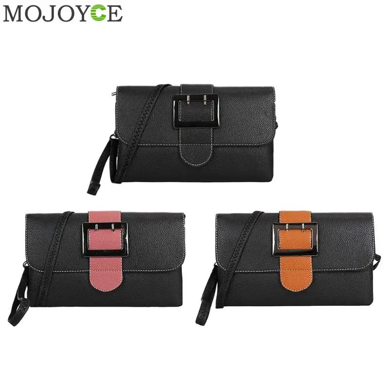 

Small PU Leather Shoulder Bags Casual Women Flap Envelope Messenger Clutch