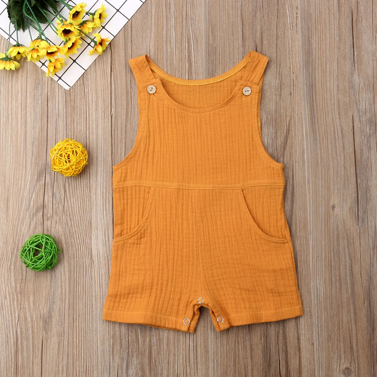 Pudcoco طفل الطفل الصبي فتاة بلون واحد قطعة رومبير بذلة الصيف بلا أكمام عارضة للجنسين ملابس الطفل Sunsuit Pudcoco طفل الطفل الصبي فتاة بلون واحد قطعة رومبير بذلة الصيف بلا أكمام عارضة للجنسين ملابس الطفل Sunsuit