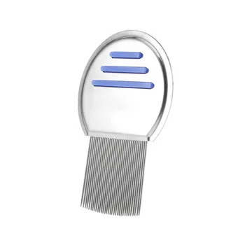 

Stainless Steel Lice Comb Nit Free Terminator Pet Dog Cat Louse Flea Remove Round Non-slip Handle