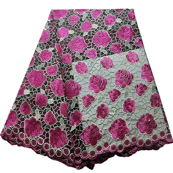 

Newest cheap price and good quality nice flowers and white net design Net fabric JYF9 Free shipping French Tulle Lace Fabric