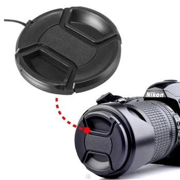 

Camera Lens Cap Protection Cover 37mm/49mm/52mm/55mm/58mm/62mm/67mm/72mm/77mm/ With Anti-lost Rope for canon nikon sony Lens