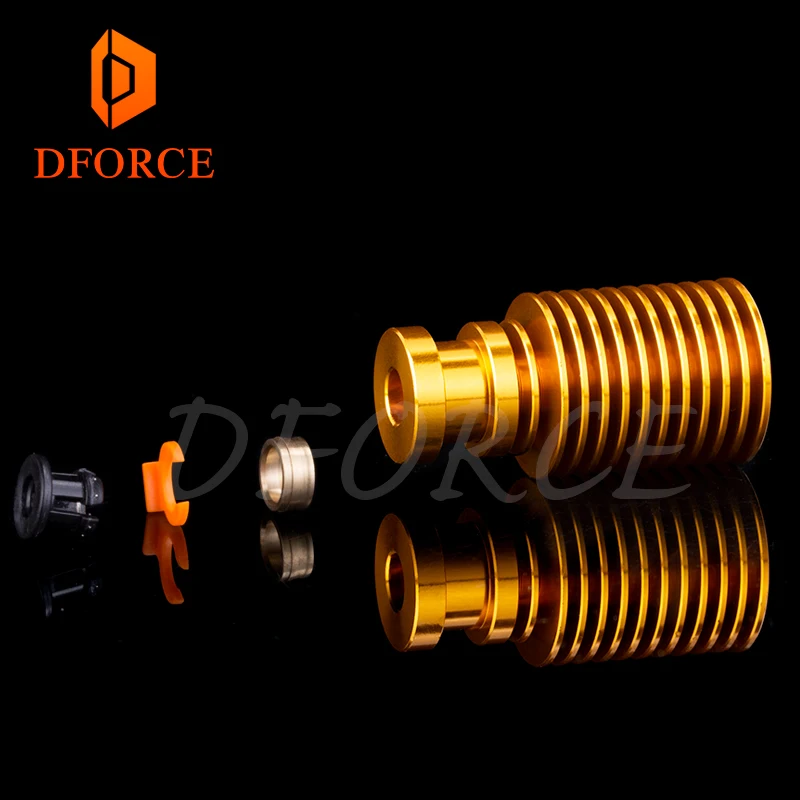 Золотистый радиатор для e3d gold hotend 1 75 мм|Детали и аксессуары 3D-принтеров| |