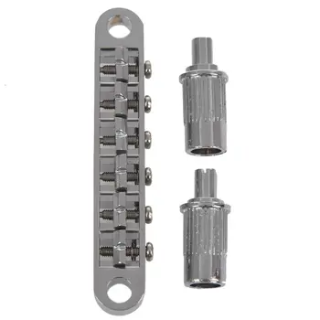 

Tune-o-matic Bridge (studs/bushings post) Silver