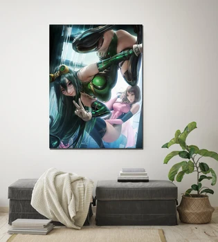 

1 Piece HD Sexy Anime Girl Picture Anime Poster My Hero Academia Asui Tsuyu Picture Canvas Painting for Home Decor Wall Art