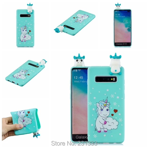 Мягкий чехол из ТПУ C ku с 3D рисунком для Samsung Galaxy S10 PLUS S8 S9 S10E S7 EDGE J310 J510 J710 NOTE 9 8 кожи