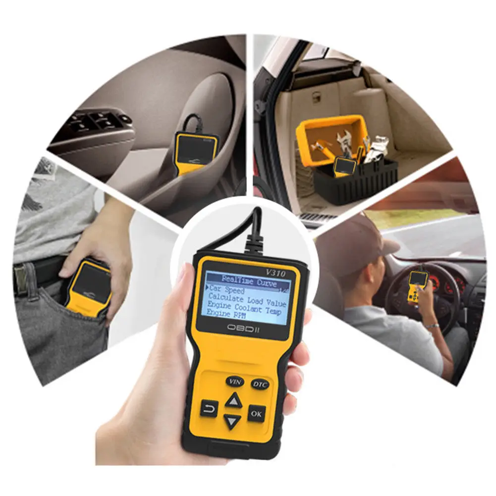 Универсальный автомобильный считыватель кодов OBD2 Автомобильный анализатор