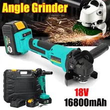 1300 Вт 18В 100 мм электрическая угловая шлифовальная машина режущий инструмент Перезаряжаемые бесщеточный угловая шлифовальная машина с адаптером селфи-Стик