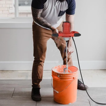 

Industrial Grade Mixer Electric Speed Control Handheld Paint Cement Plaster Mortar Coating Mixer Putty Powder Mixing Machine