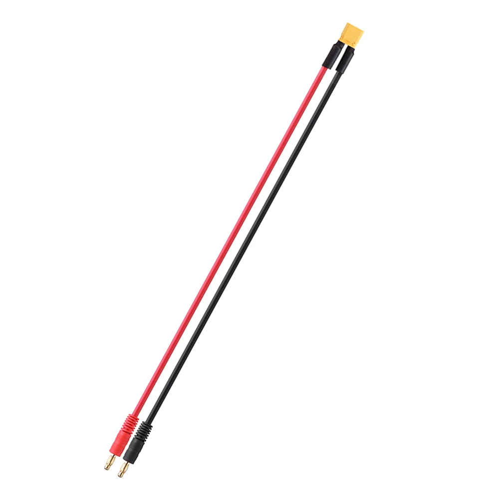 

30cm RJXHOBBY 12AWG XT30 Male Connector to 4mm Banana Plug Battery Charger Cable For RC Models Spare Part DIY Accs
