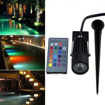 

Litake LED RGB Waterproof Lawn Lamp with Remote Control memory function spot landscape Light lawn lampada Underwater lights