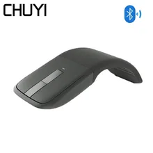 CHUYI Bluetooth Wireless Arc Touch Mouse 1200DPI Optical Folding Slim Notebook Mause Ultra Thin Computer Mice