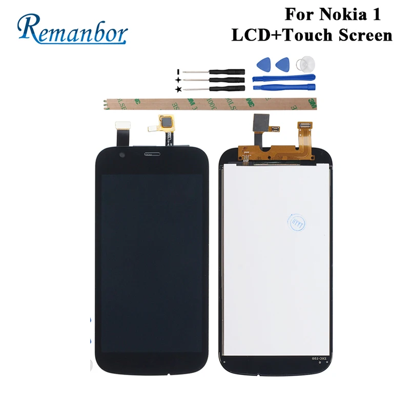 

Remanbor For Nokia 1 LCD Display And Touch Screen Assembly Repair Parts With Tools For Nokia 1 Digital Accessory 4.5 inch