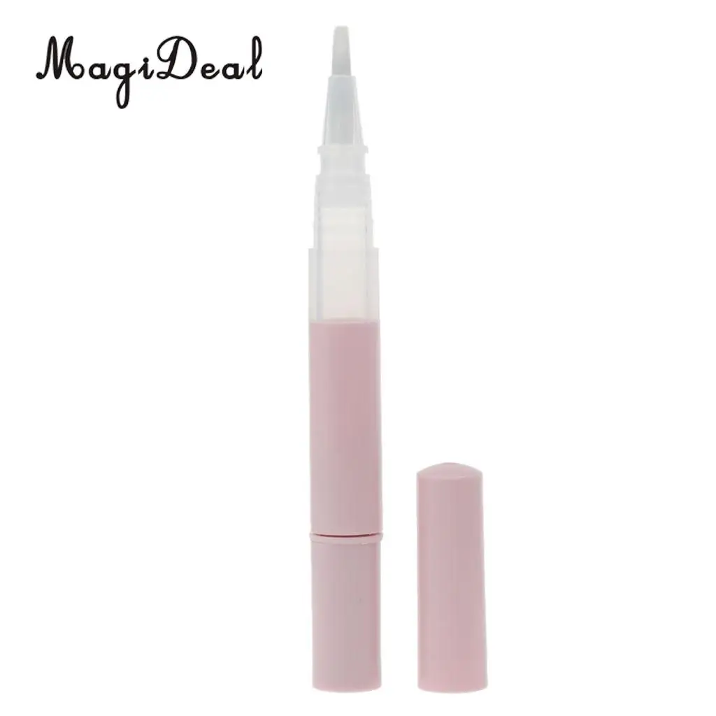 

MagiDeal 3ml Teeth Whitening Twist Pen Lip Gloss Nail Polish Tube Container Pink High Quanlity