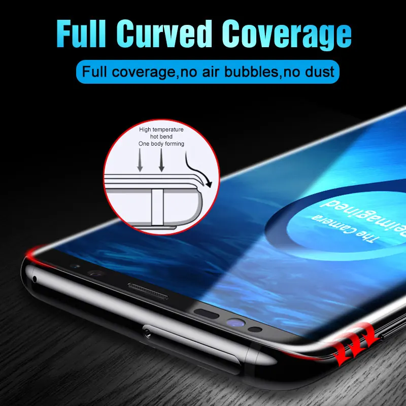 20D Full Curved Tempered Glass For Samsung Galaxy S8 S9 Plus Note 8 9 Screen Protector For Samsung S6 S7 Plus S8 Protective Film