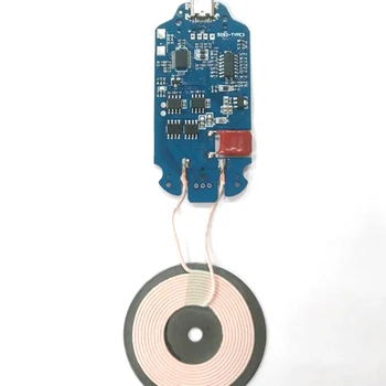 

High Quality 10W Qi Fast Wireless Charger PCBA Circuit Board With Coil Qi Wireless Charging Standard DIY