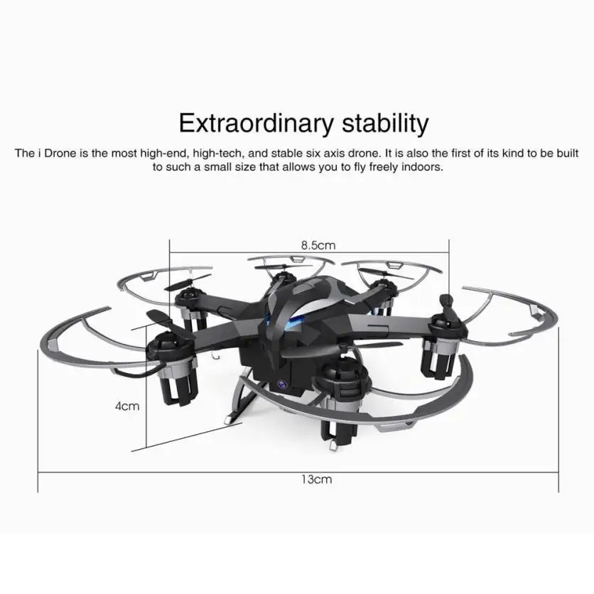 Yi Zhan I Drone I6W Idrone 6-axis Gyro 2.4ghz Headless Mode One Key Return Mini Drone With Camera Rc Helicopters