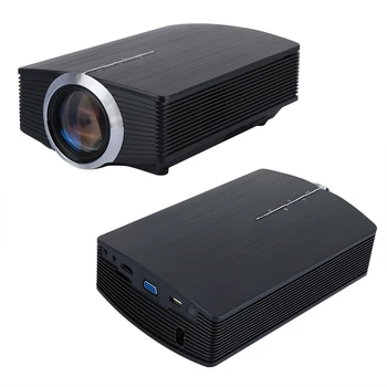 

TFT LCD Imaging 1080P Home Meeting LED Mini Projector Diffuse Reflection Video Projector No Eyes Hurt US Plug