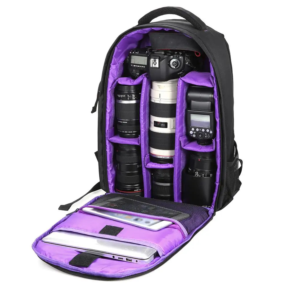 

Outdoor Travel Waterproof Large DSLR Camera Backpack Padded Shoulder Bag Case High quality