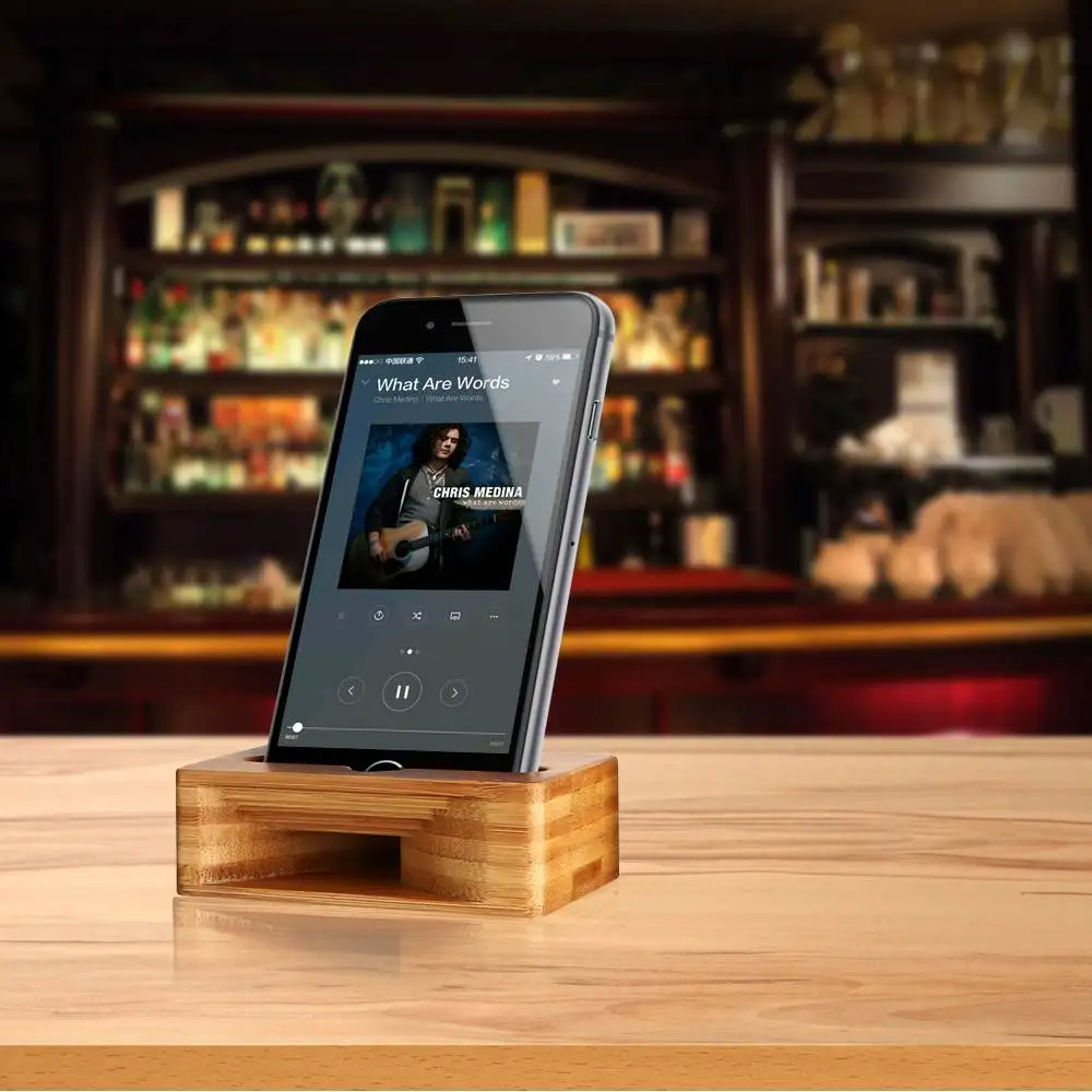 Мобильный телефон Громкий Динамик для iPhone sony деревянный держатель усилитель звука бамбуковый кронштейн деревянный Рабочий стол подставка поддержка