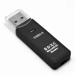 Мини Портативный USB 3,0 кардридер Мультифункциональный USB 3,0 адаптер для SDXC для SDHC High speed Card Reader