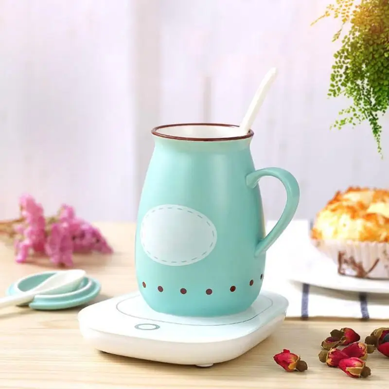 

Smart Electric Heating Cup Touch screen heating mug Waterproof Constant Temperature Vacuum flasks Heating Electric Kettle Cups