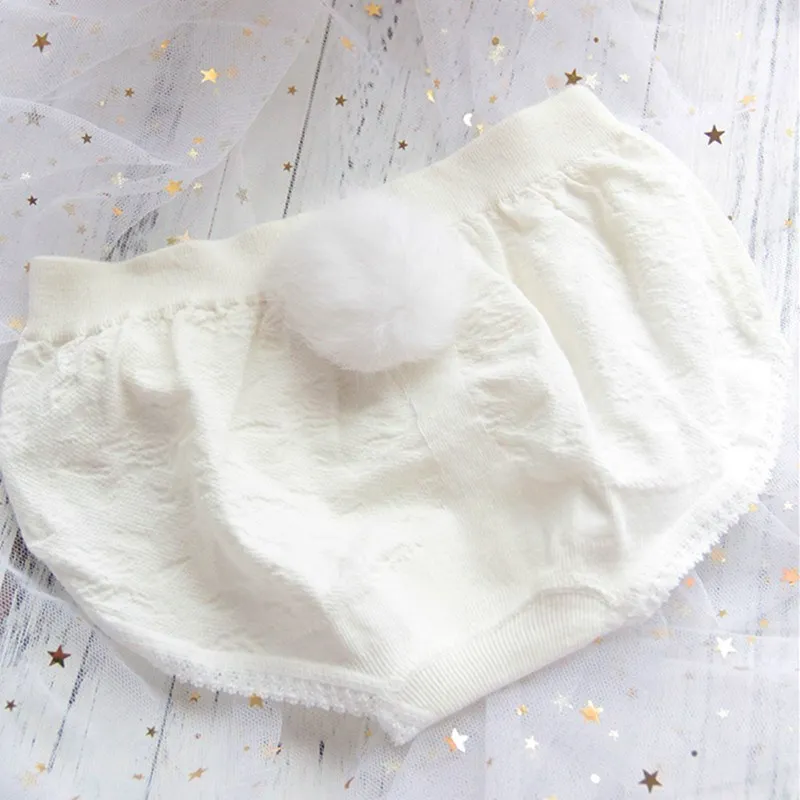 

Women Underwear Seamless Cute Panties Sexy Rabbit Tail Cotton Briefs Candy Color Underwear Lingerie Underwear