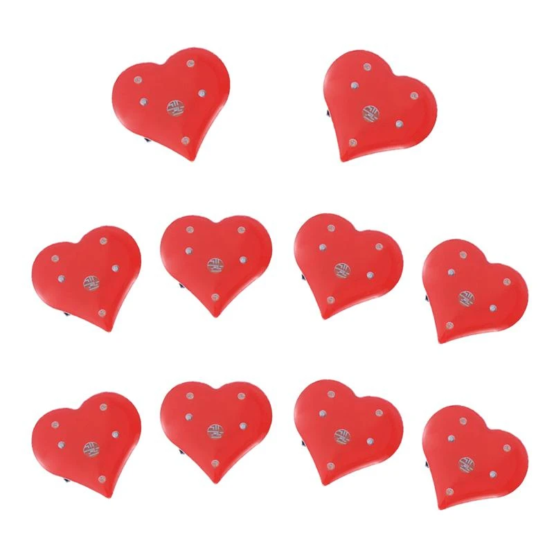 Broche Coeur Amour Clignotant 10 Pieces Ensemble Broche Broches Lumineuses Pour Fete St Valentin Anniversaire Mariage Aliexpress