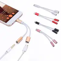 2 in1 Тип C до 3,5 мм зарядное устройство для наушников звуковой разъем USB C кабель портативный тип-c до 3,5 мм разъем адаптера для мобильного