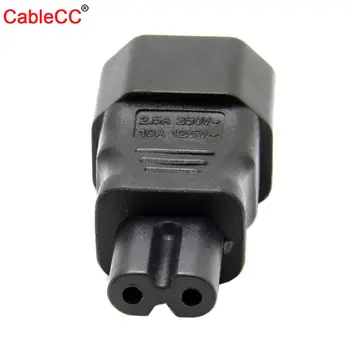 

Xiwai IEC 320 Kettle 3-Pin C14 Male To C7 Female Power Converter Adapter Plug-Socket Standard Molded