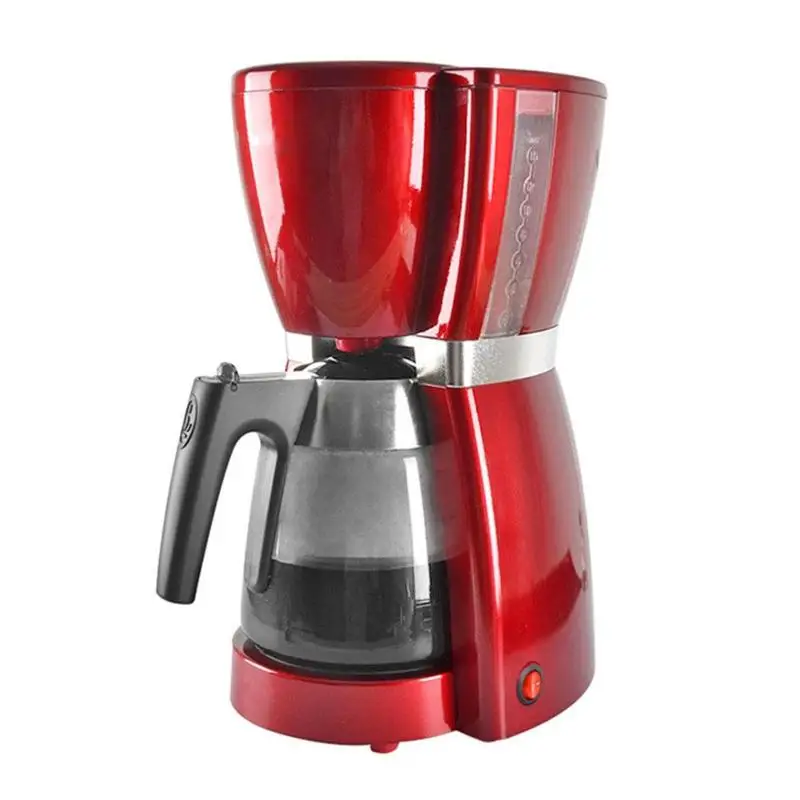 1800ML Portable Drip Coffee Machine Electric Drip Coffee Machine PP Glass Household Office Home Coffee Maker Tea Coffee Pot Red 1800ML Portable Drip Coffee Machine Electric Drip Coffee Machine PP Glass Household Office Home Coffee Maker Tea Coffee Pot Red