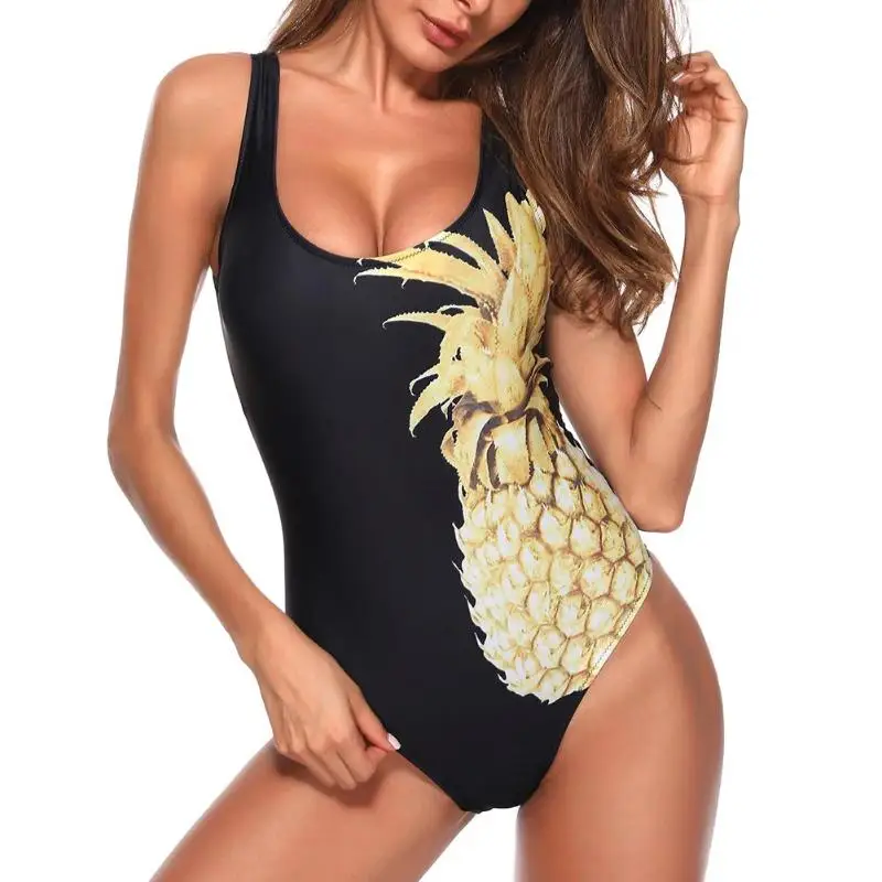 

Fashional Swimsuit Sexy Cartoon Printed Swimwear One Piece Swimsuit Sexy Backless Bikini Bathing Suit Women Print Swimwear