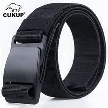 CUKUP męska marka design unisex jakości twardego klamra plastikowa pas mężczyzna jakości płótnie elastyczny pas paski na co dzień mężczyźni CBCK120