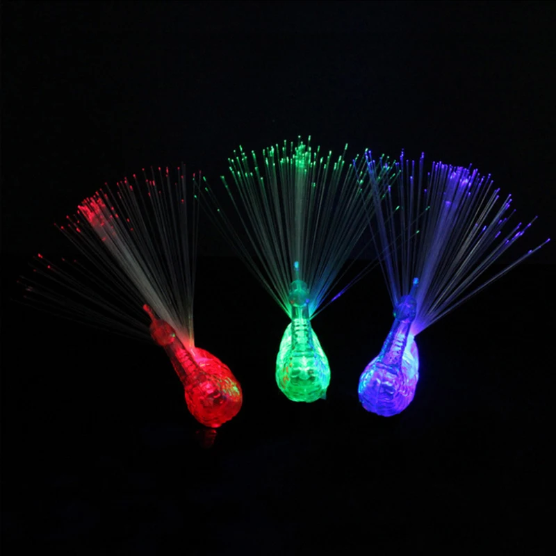 

New Novelty LED Flash peacock finger lights kids luminous colour rings children's gift toys Halloween Party toy