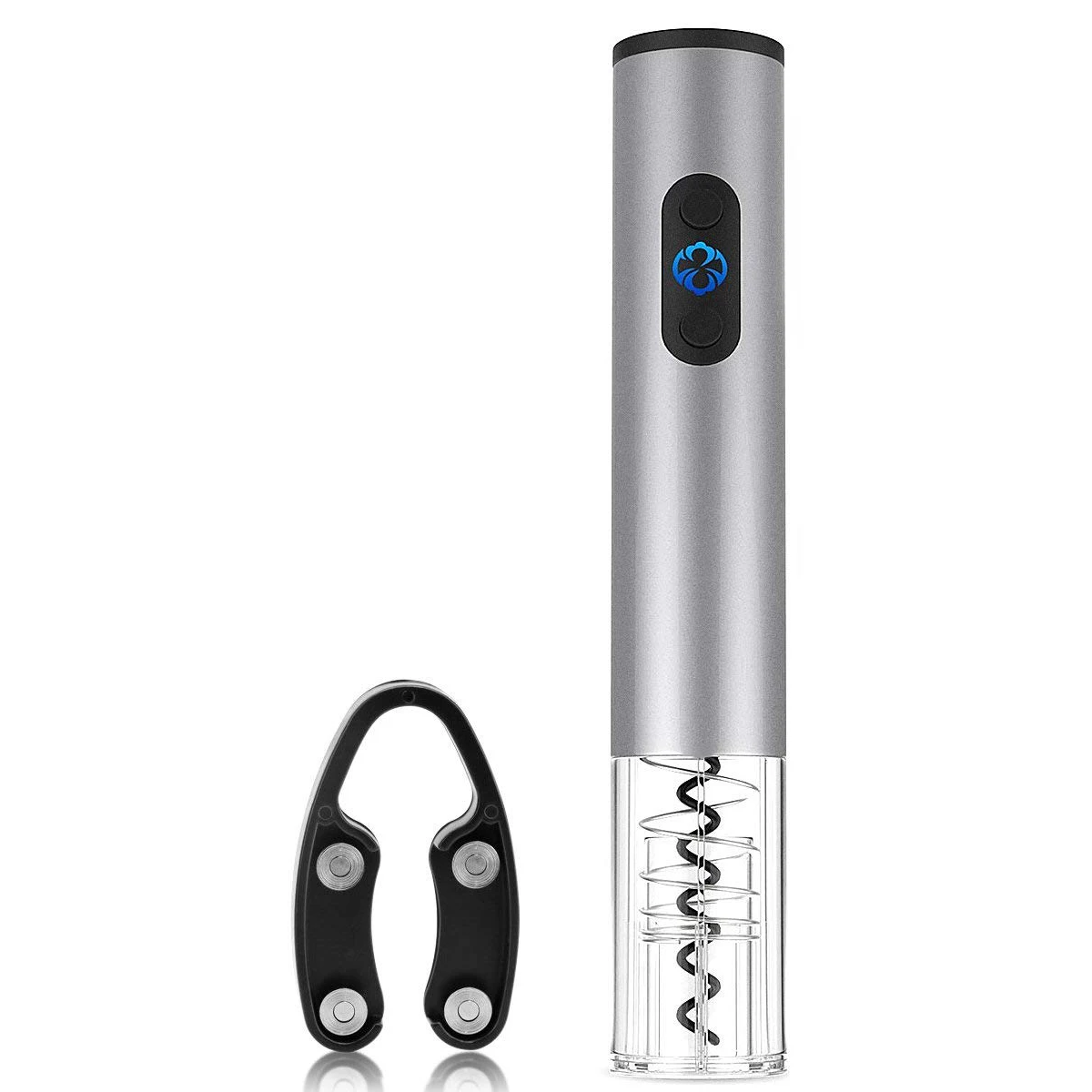 

Electric Wine Opener With Foil Cutter Corkscrew Wine Bottle Opener Stainless Steel Cordless Automatic Wine Bottle Openers Cork