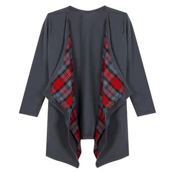 

Family Clothing Mother Daughter Casual Long Sleeve Plaid Clothing Outwear Coat Comfort Ladies Clothes Feather Clothing