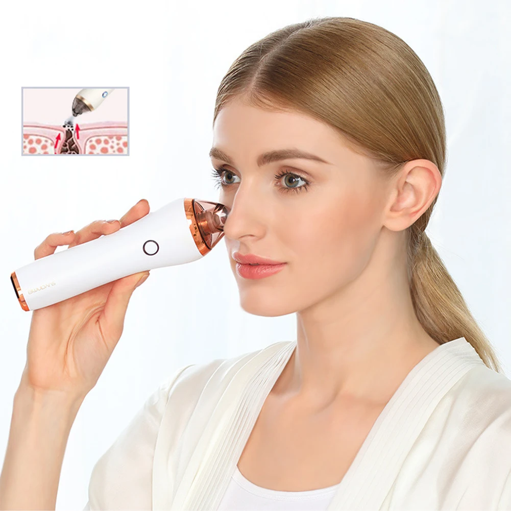 

Facial Pore Acne Cleanser Blackhead Cupping Remover Vacuum Electric Portable Nose Blackhead Remover Machine #3