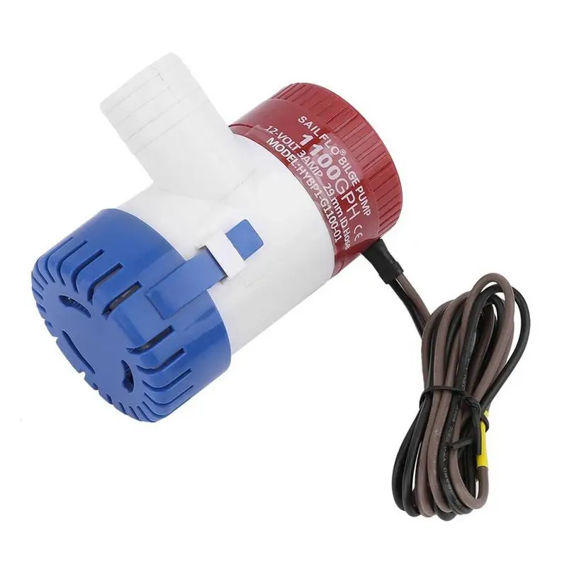 Best Professional 3.0A 1100 GPH 12V Submersible Boat Electric Bilge Pump 1 1 8 Inch Outlet For Boat Bilge Pump