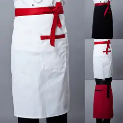 Платье для кухни обрастания полуфартук Для мужчин Для женщин полезные стильные карманы на шнуровке Пособия по кулинарии модный фартук