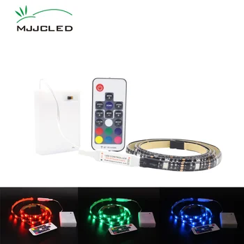 3AA Batterij Aangedreven LED Strip RGB 5050 Tira LED Tape Waterdicht 50 CM 1 M 2 M Batterij Afstandsbediening camping Thuis Decoratie Licht 3AA Batterij Aangedreven LED Strip RGB 5050 Tira LED Tape Waterdicht 50 CM 1 M 2 M Batterij Afstandsbediening camping Thuis Decoratie Licht