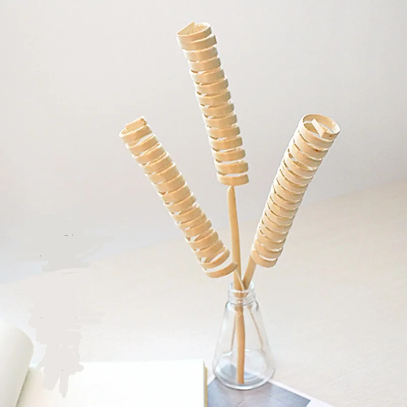 

Lychee Life 5pcs Curved Wooden Reed Diffuser No Fire Aroma Diffuser Sticks Home Fragrance Aromatherapy Room Decoration