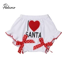 Рождественские штаны-шаровары для маленьких мальчиков и девочек, шорты, штанишки для подгузников, штаны, новая брендовая одежда для малышей