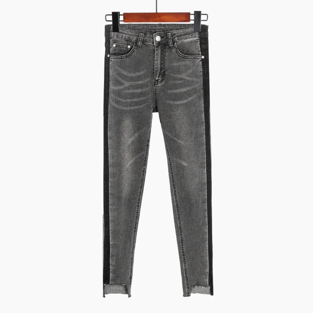

Spring Summer High Waist Jeans Woman Skinny Jeans Femme Stretch Ladies Jeans Slim Pencil Denim Pants Trousers For Women