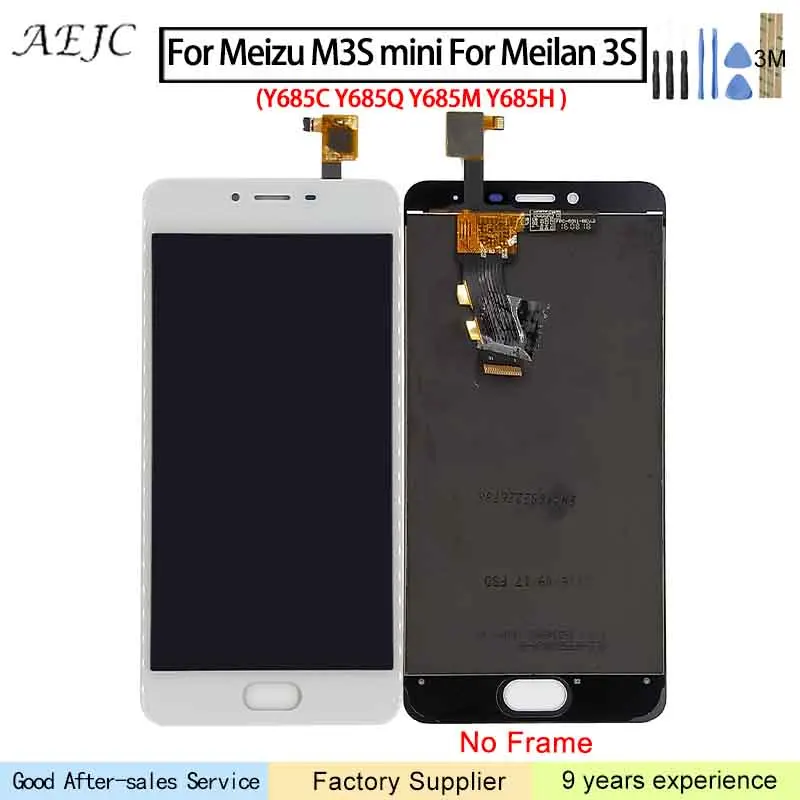 

For Meizu M3 S M3S Mini LCD Display Touch Screen Digitize Assembly 5" For Meilan 3s Y685Q Y685M Y685H Touch Screen