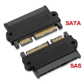 

100pcs Professional SFF-8482 SAS To SATA 180 Degree Angle Adapter Converter Straight Head for motherboard