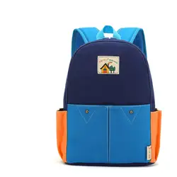 Милый мультфильм детский школьный рюкзак Простой Легкий хит цвета удобный холст школьный рюкзак детский сад рюкзак сумки Mochila