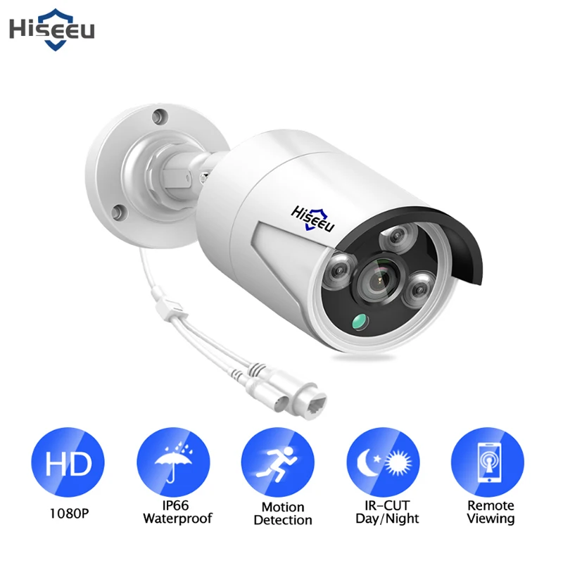 Камера Hiseeu HB612 1080P HD IP Внешняя камера 2 0 МП Ip с ИК-датчиком движения и ночным