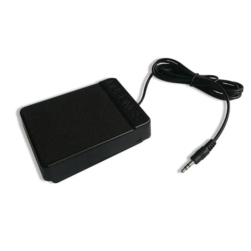 

General Single Foot Switch Electronic Drum Hand Black Silent pedal, pedal Roll Piano Sustain Pedal 86g